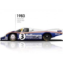 Porsche 956C LH 3 Rothmans 24h Le Mans Winner 1983