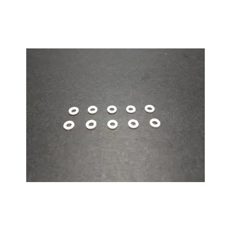 10 X Separadores 2 mm para eixo 3/32