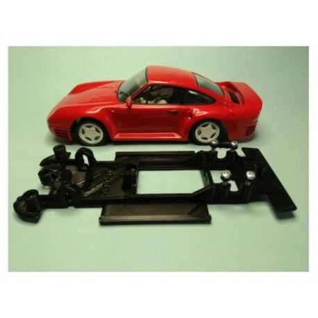Chassis linear Porsche 959 MSC preto