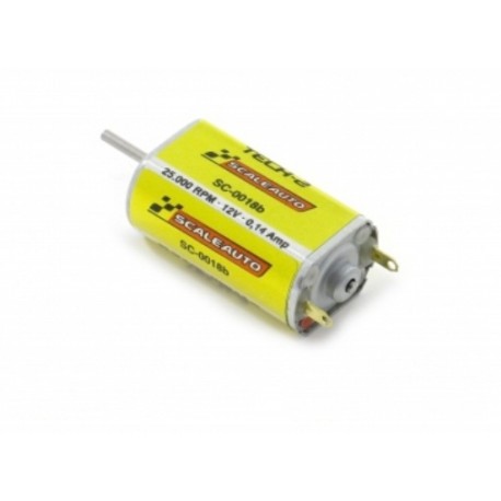 Motor Slim Can de 25000 rpm, 0,14 Amp e 82 gr*cm a 12v para eixo de 1,5mm. Medidas: 26.9x15.5x12mm