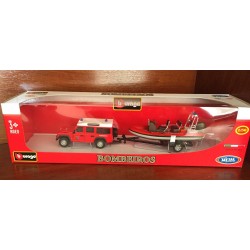 Burago 1/50 Bombeiros + Barco
