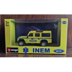 Burago INEM 1/50 Land Rover Defender Amarelo