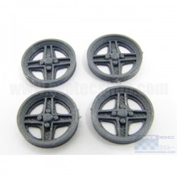 Wheel cover Type 131 15,8mm anthracite (Comp. Scaleauto)