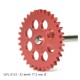 Sidewinder spur gear Z33X17,5mm for 3/32" axle, pink