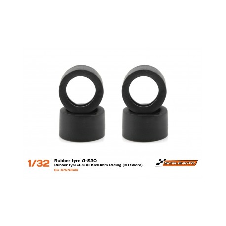 Pneu A-S30 19x10mm Racing Slick (Shore 30) para Jante de 15,8 a 17mm