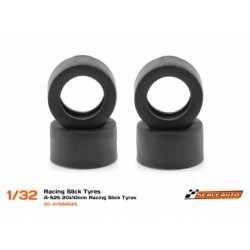 Pneu A-S25 20x10mm Racing Slick (Shore 25) para jante de 15,8 a 17mm