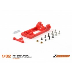 Bancada Motor In-Line SLim RT3. Offset -0.5mm Extra-Hard (vermelho)