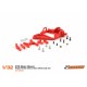 Bancada Motor Anglewinder RT3 Offset -0.5mm Extra-Hard (vermelho) SCALEAUTO