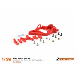 Motor Mount RT3 Anglewinder Offset 0.5mm Extra Hard, red