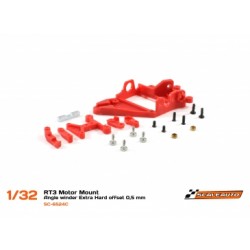 Bancada Motor Anglewinder RT3 Offset -0.5mm Extra-Hard (vermelho) SCALEAUTO