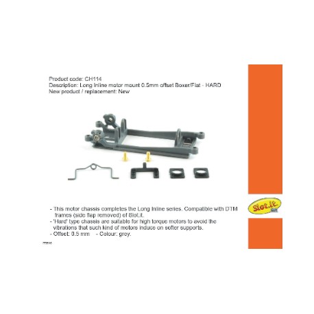 Suporte Motor In-Líne Offset 0.5mm. Boxer/Flat – Hard