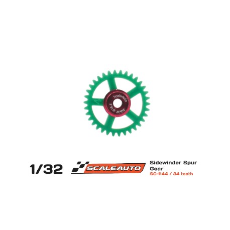 CREMALHEIRA 34d. Sidewinder Ø18.5mm Procomp-RS Nylon Verde para Eje 3/32 (2.38mm) y Tornillo M2