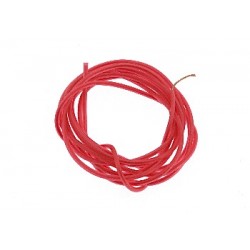 Cable de silicona ultra flexible y delgado (1mm) 1m rojo