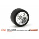 Rubber Tire A-S25 (Shore 25) 18.5x10.5mm Racing Slick for Rims from 15.8 to 17mm.