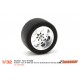 Rubber A-S25 (Shore 25) 19.5x10.5mm Racing Slick for 15.8 to 17mm wheels.