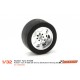 Rubber Tire A-S25 (Shore 25) 20x10.5mm Racing Slick for Rims from 15.8 to 17mm.