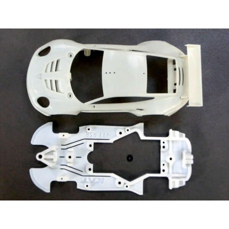 Chasis Porsche 911/991 compatible Scaleauto para soporte motor Slot.it