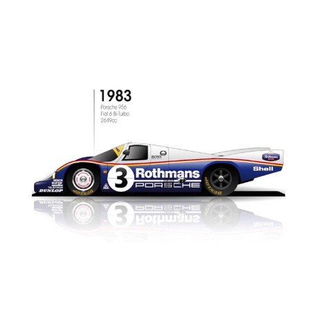 Porsche 956C LH 3 Rothmans 24h Le Mans Winner 1983