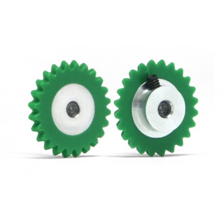 24-tooth crown, M2 hex screw, plastic, Ø15mm