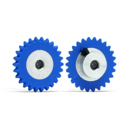 coroa 24 dentes, parafuso sextavado M2, plástico, Ø15mm