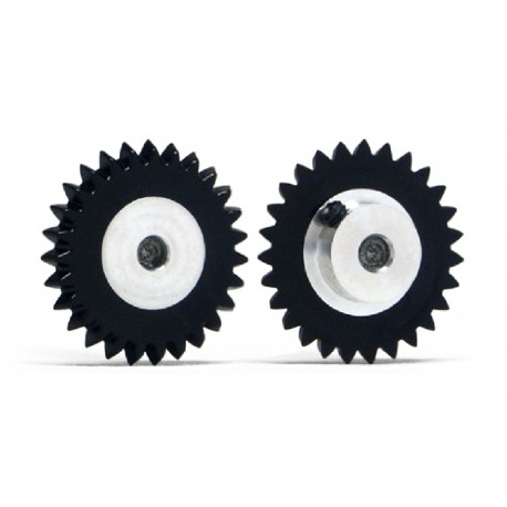 coroa 26 dentes, parafuso sextavado M2, plástico, Ø16mm