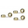 Brass spherical bushings (6x)