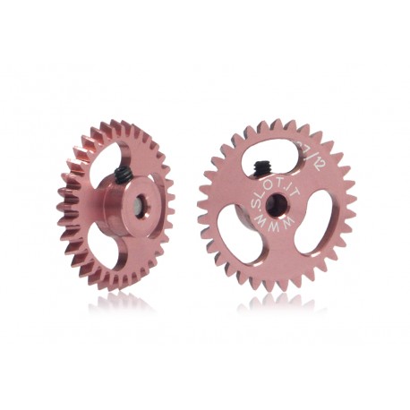 Coroa 33 dentes, aligerado, parafuso hexagonal M2, ergal, Ø18mm