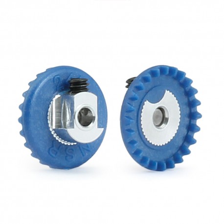 3/32 PLASTIC GEAR WITH ALUMINUM HUB - 23 TEETH