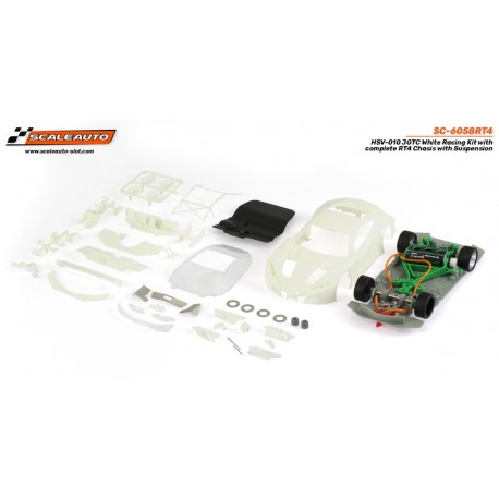 Kit Racing HSV-010 JGTC Blanco con Chasis RT4 completo con Suspensión