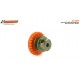 Crown 25d. In-Line in Orange Nylon for axis 3_32 fixing by M2.5 screw
