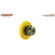 Crown 28d. In-Line in Yellow Nylon for axis 3_32 fixing by M2.5 screw