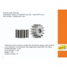 Pinion 13d. diameter 7mm. Ergal