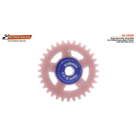 CREMALHEIRA 32d. Sidewinder Ø17.5mm Procomp-RS Nylon Violeta para Eje 3/32 (2.38mm) y Tornillo M2.