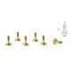 Special Conical Head Suspension Screws 4.8mm M2x6mm in Brass