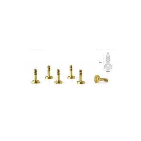 Special Conical Head Suspension Screws 4.8mm M2x7mm in Brass.