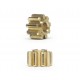 Inline brass pinion Ø 5.5mm 9z