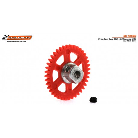 Coroa 40d. M50 Nylon Procomp-RS4 para eixo de 3mm