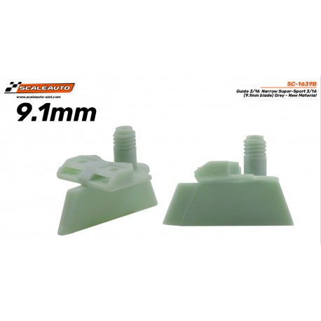 Guia estreita Super-Sport de baixo perfil 3/16 (9,1 mm de profundidade) cinza - novo material -