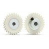 28 teeth, hex screw M2, plastic, Ø16mm