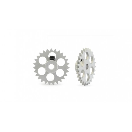 Crown 27d. anglewinder 15º for 3/32" shaft Diameter 16mm. Lightened Aluminum. Gray