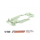 Chasis R para Subaru Impreza WRC Medium. branco SCALEAUTO