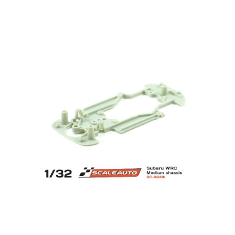 Chasis R para Subaru Impreza WRC Medium. branco SCALEAUTO