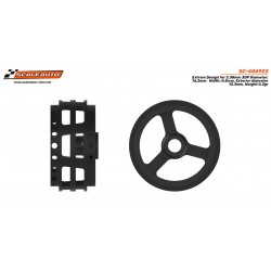 Jantes de plástico 3DP de 16,2 x 8,5 mm. Design extremo para eixo de 2,38 mm.