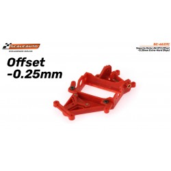 Suporte de motor offset AW RT3 - 0,25 mm extra-rígido (vermelho)