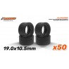 Pneus Neum. A-S25 (Shore 25) 19x10,5 mm Racing Slick para aros de 15,8 a 17 mm. Pacote com 50 unidades.