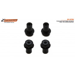 Tampa de fixação H de 5 mm em alumínio preto com cabeça sextavada autoblocante