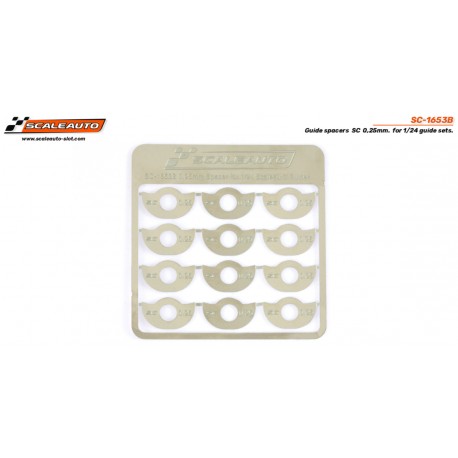 Espaçadores de guia SC, com 0,25 mm de espessura, para modelos 1/24