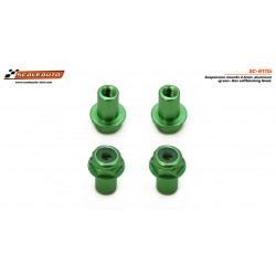 Bucha de fixação H 4,5 mm em alumínio verde com cabeça hexagonal autoblocante