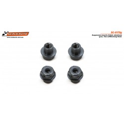 Bucha de fixação em alumínio cinzento H 2,5 mm com cabeça hexagonal autoblocante