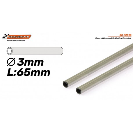 Eixo Pro Steel 3 x 65 mm. Retificado e calibrado.